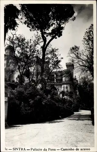 Ak Sintra Cintra Portugal, Palacio da Pena, Caminho de acesso