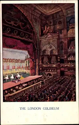 Ak London City England, Aufführung im Londoner Colloseum