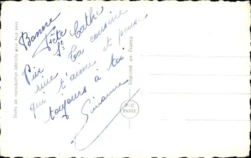 Ak Vive Sainte Catherine, Liebespaar