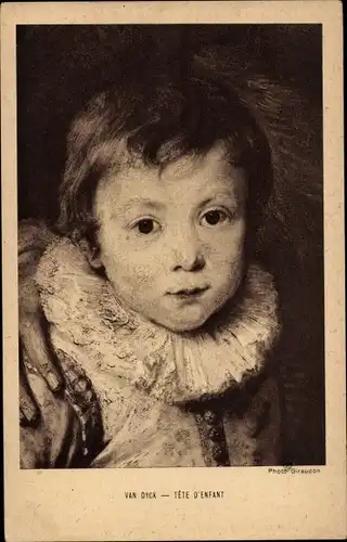 Künstler Ak Van Dyck, Kinderportrait