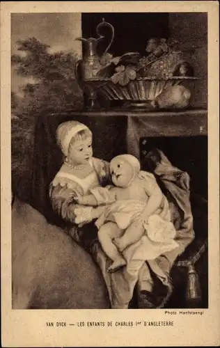 Künstler Ak Van Dyck, Kinder von Charles I von England