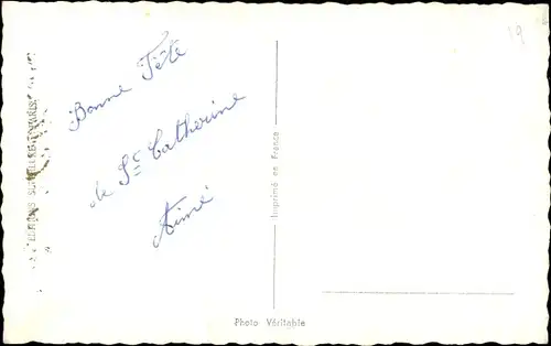 Ak Vive Sainte Catherine, Portrait einer Frau mit Rosen