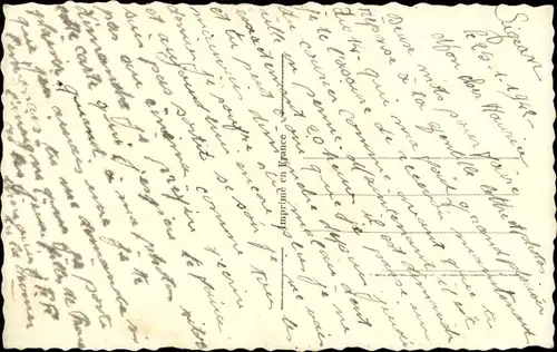 Ak Liebespaar, Rosen