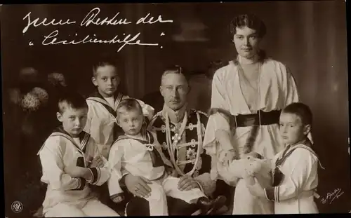 Ak Cecilienhilfe, Kronprinzessin Cecilie von Preußen, Kronprinz Wilhelm, Kinder