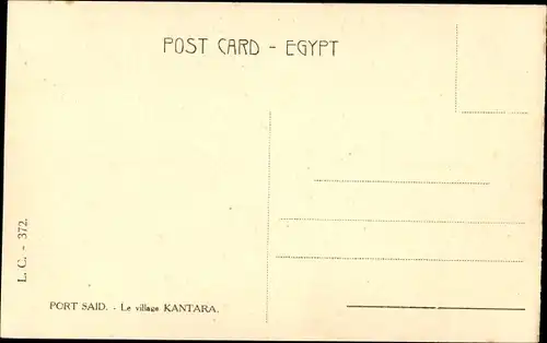 Ak Port Said Kantara Ägypten, Kamele gehen über einen Steg, Dampfschiff