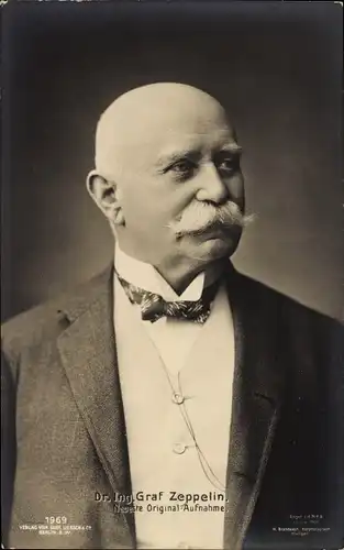 Ak Ferdinand Graf von Zeppelin, Portrait