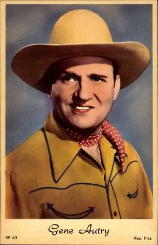 Ak Schauspieler Gene Autry, Portrait