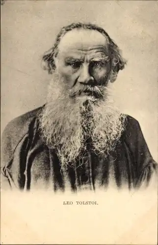 Ak Russischer Schriftsteller Lew Nikolajewitsch Tolstoi, Portrait