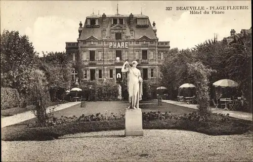 Ak Deauville Calvados, Plage Fleurie, Hotel du Phare