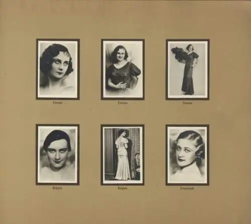 Die schönsten Frauen der Welt. Schönheitsköniginnen 1933. Sammelbilderalbum Greiling Zigarettenfabri