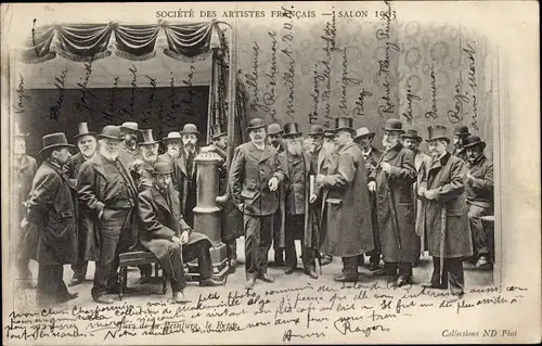 Ak Paris, Gesellschaft französischer Künstler, Salon 1903, Malerei-Jury