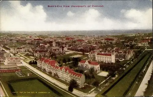 Ak Chicago Illinois, Bird's Eye View University