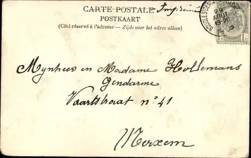 Ak Gand Gent Ostflandern, Pensionnat, Visitation Sacre Coeur, chaussee der Termonde