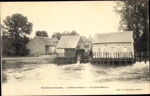 Ak Salbris Loir et Cher, La Ferte Imbault, Le Vieux Moulin