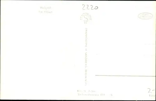 Ak Wolgast in Mecklenburg Vorpommern, Partie im Hafen, Fischerboote