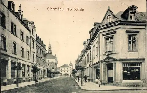 Ak Olbernhau im Erzgebirge, Albertstraße