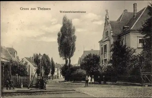 Ak Theißen Zeitz im Burgenlandkreis, Weißenfelser Straße