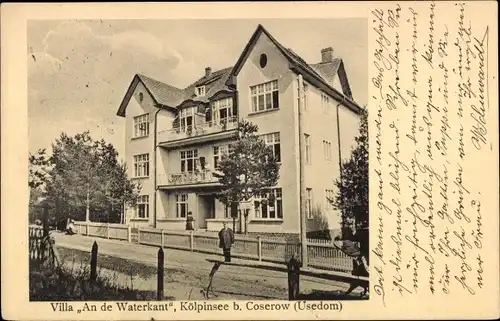 Ak Ostseebad Kölpinsee auf Usedom, Villa An de Waterkant