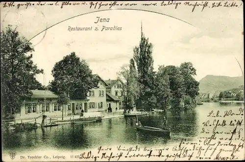 Ak Jena in Thüringen, Restaurant zum Paradies