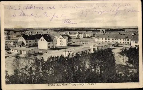 Ak Zossen in Brandenburg, Truppenlager, Panorama