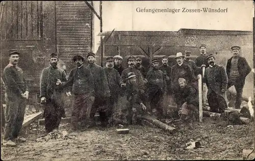Ak Wünsdorf Zossen in Brandenburg, Truppenübungsplatz, Kriegsgefangenenlager, 1. WK