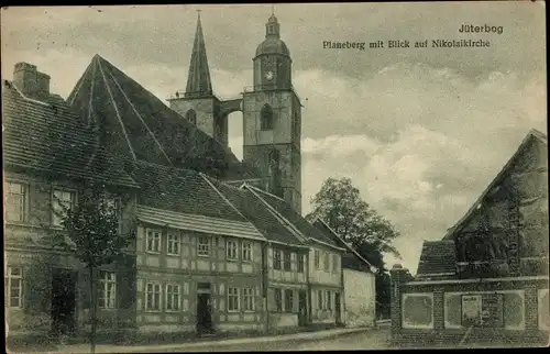 Ak Jüterbog in Brandenburg, Planeberg, Nikolaikirche