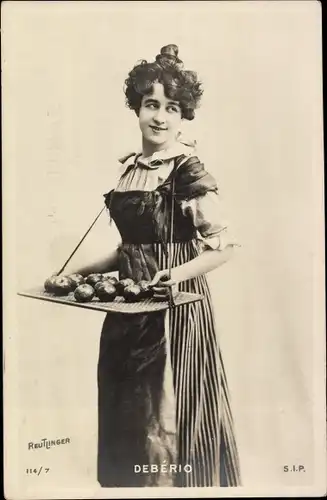 Ak Schauspielerin Debério, Portrait, Reutlinger