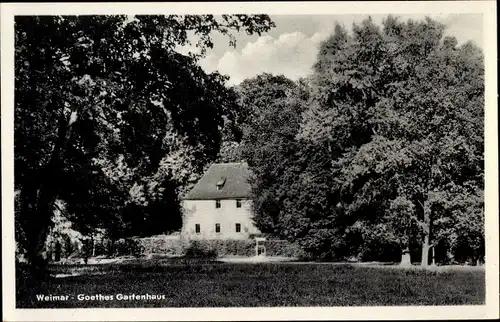 Ak Weimar in Thüringen, Goethes Gartenhaus