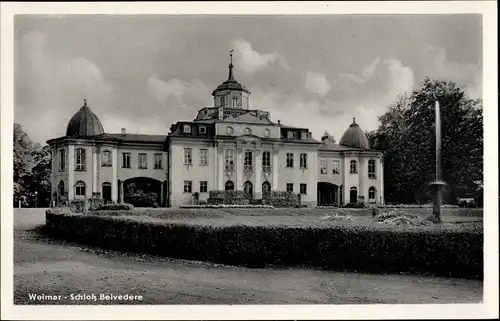 Ak Weimar in Thüringen, Schloss Belvedere