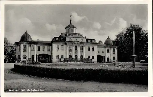 Ak Weimar in Thüringen, Schloss Belvedere