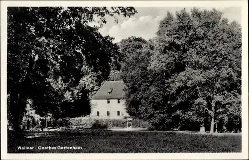 Ak Weimar in Thüringen, Goethes Gartenhaus