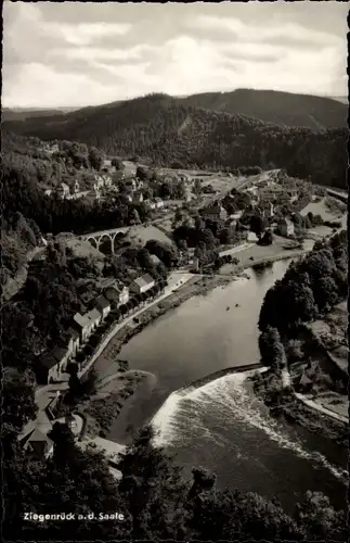 Ak Ziegenrück an der Saale Thüringen, Gesamtansicht