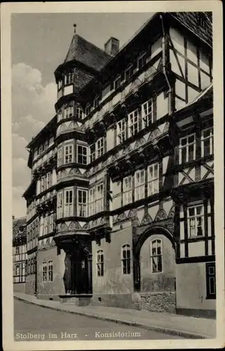 Ak Stolberg im Harz, Konsistorium