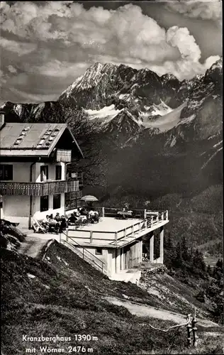 Ak Mittenwald in Oberbayern, Gipfelhaus Hoher Kranzberg, Kranzberghaus, Wörner