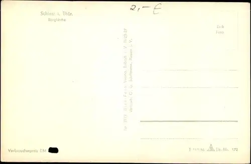 Ak Schleiz in Thüringen, Bergkirche, Altar