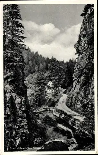 Ak Stadtsteinach Oberfranken, Pension und Gasthaus Waffenhammer