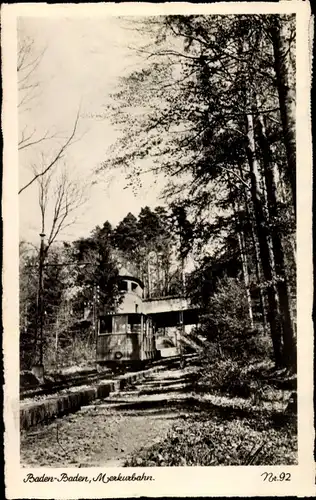 Ak Baden Baden am Schwarzwald, Merkurbahn