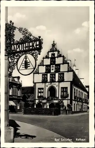 Ak Bad Salzuflen in Lippe, Rathaus, Apotheke