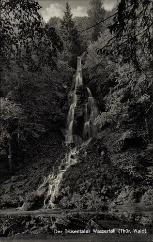 Ak Trusetal in Thüringen, Trusetaler Wasserfall, Trusentaler Wasserfall