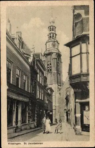 Ak Vlissingen Zeeland Niederlande, St. Jacobstoren