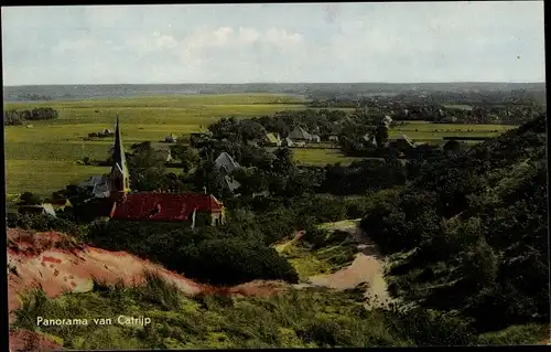 Ak Catrijp Schoorl Nordholland Niederlande, Panorama, Kirche