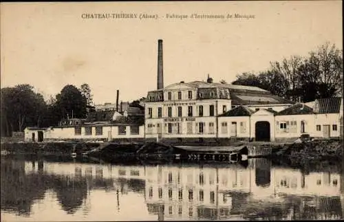 Ak Château Thierry Aisne, Fabrik für Musikinstrumente