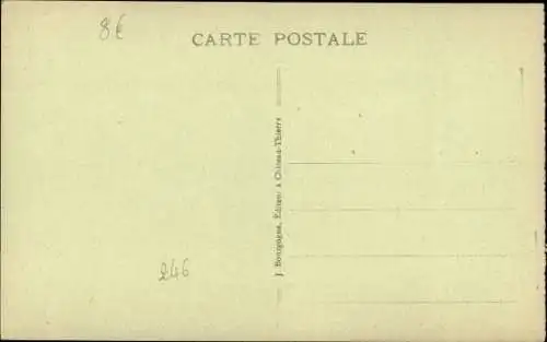 Ak Château Thierry Aisne, La Rue du Pont, Lebensmittelgeschäft