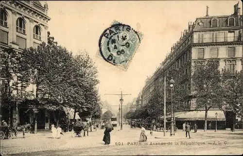 Ak Paris XI., Avenue de la République