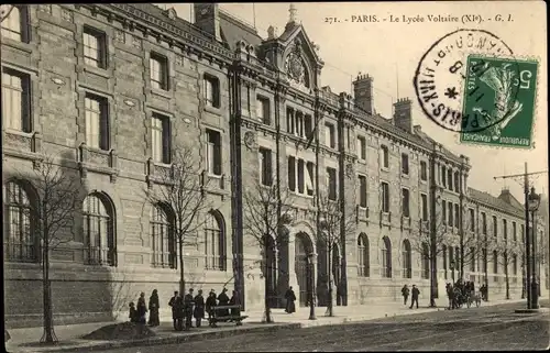 Ak Paris XI., Lycée Voltaire
