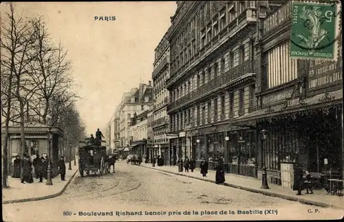 Ak Paris XI, Boulevard Richard Lenoir