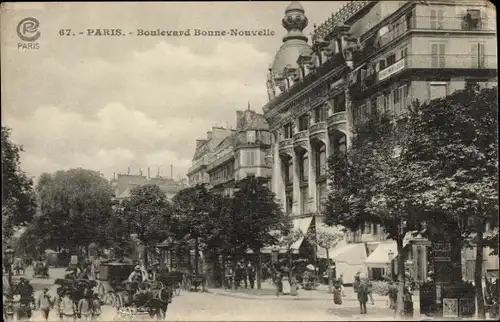Ak Paris Frankreich, Boulevard Bonne Nouvelle 