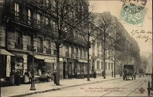 Ak Paris XX., Rue des Pyrénées