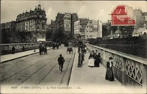 Ak Paris XVIII. Montmartre, Pont Caulaincourt