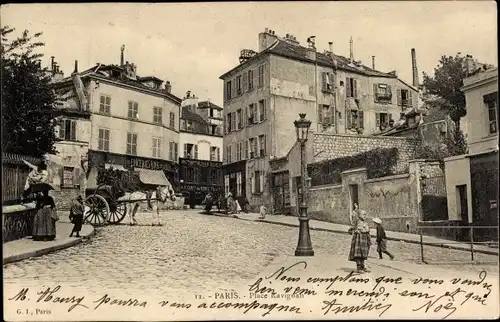 Ak Paris XVIII. Montmartre, Place Ravignan